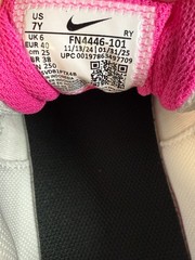 Nike Air Max Nova GS Size 7Y White Laser Fuchsia FN4446-101 New