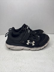 Under Armour UA BPS Assert 9 AC Black / White Kids Size 1.5 Youth 2021