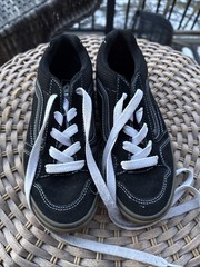 Vans Old Skool Canvas Low Skate Black 500714 Sneaker Youth US Size 4