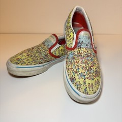 Vans Where’s Waldo Classic Slip-On Kids Size 3