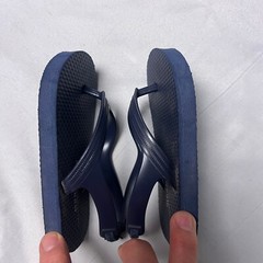 Old Navy Toddler Flip Flops Navy Blue Sandals with Backstrap Size 7