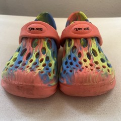 Buc-ees Tie Dye Clog Multicolor Slip On Water Shoes Youth Size 7/8