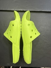 Crocs Kid’s Classic Slide Sandals Limeade Green J2 Waterproof Outdoor Swim Shoes