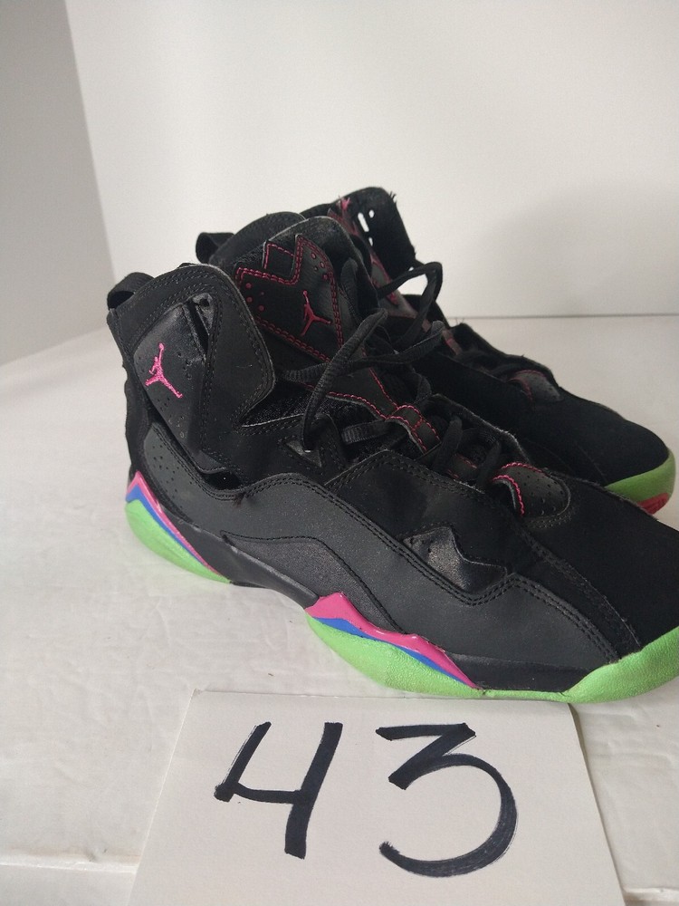 Nike Air Jordon True Flight Black Vivid Pink Green 342774-039