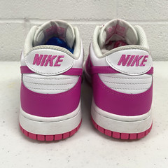Nike Dunk Low GS Pink/White Leather Low Top Sneakers Youth Size 6Y / Womens 7.5