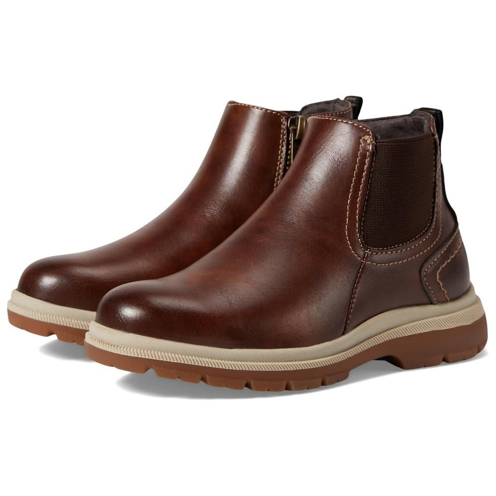 Florsheim Lookout Jr. Boys Plain Toe Gore Boot Brown NEW 12.5