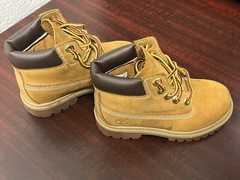 Timberland Premium Waterproof Wheat Toddler Boots Size 8 Nubuck (ST002)