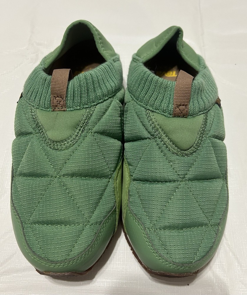 Kids Teva ReEmber Camp Shoe Olive Green Size 5 Quilted Slip On nylon upper