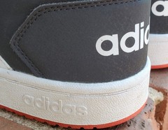 ADIDAS☆Hoops 2.0 Mid J●Black Hi-Res Red●Sz.6 B75743●Youth Sz6/Wm’s Sz.8/UK 5.5
