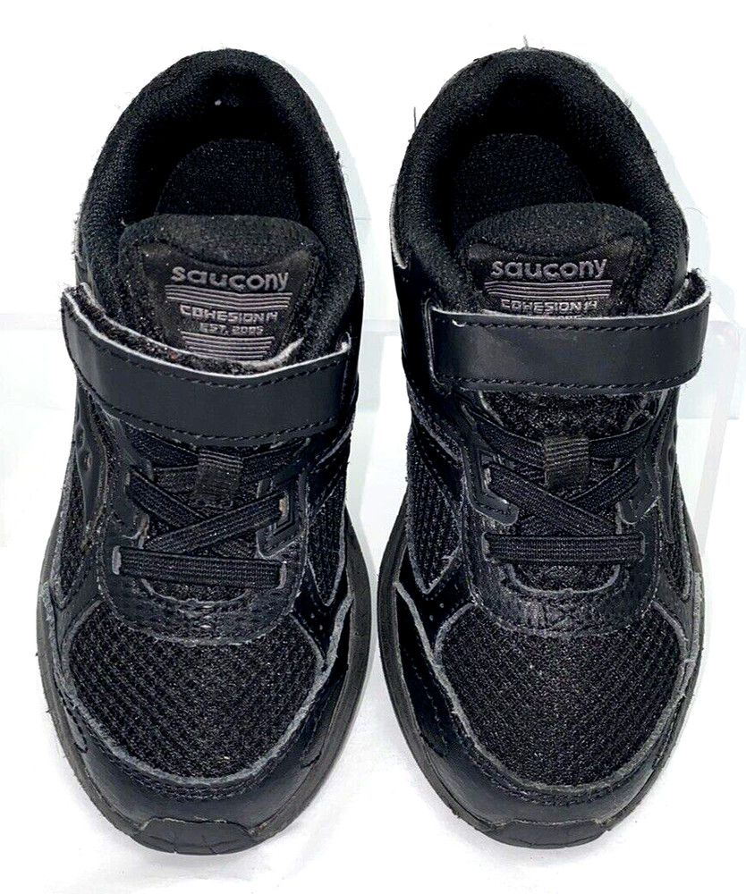 Saucony Cohesion 14 Kids Sneaker Size 1.5W Black B*H