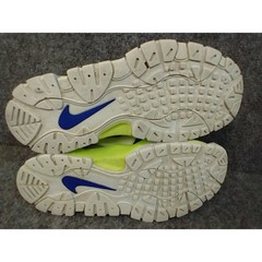 Nike Air Barrage Low Blue Volt Yellow Kids Sneakers FN6972-480 Size 6Y