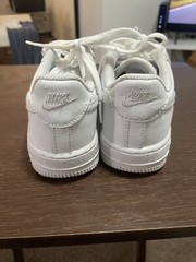 Nike Force 1 (PS) Size 2Y White/White-White 314193-117 Beautiful.