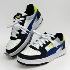 Puma Rebound Youth Size 5 Blue Black Yellow White Lace Up NEW