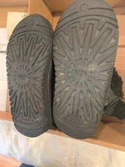 UGG Australia Black Kids K Bailey Button 5991TT Boots Size USA 10, Original Box