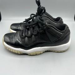 Air Jordan 11 XI Retro Low 72-10 Sneakers Shoes Size 5Y Black Patent Leather