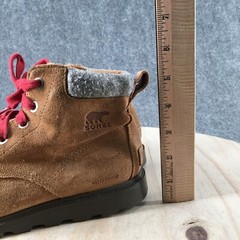 Sorel Boots Mens 5 Madson Snow Brown Leather Moc Toe Lace Up Casual Comfort