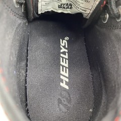Big Kids Size 1 Heelys Star Wars Darth Vader Hustle Black & Red Sneaker HE101051