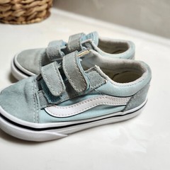 Vans Off The Wall Sk8 Mid Black + Blue Shoes Size 8
