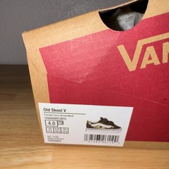 VANS Old Skool V Painted Camo Brown Multicolor Sneakers 4.0 Kids