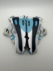 Nike Air Max 90 EasyOn White Baltic Blue Armory Navy Wolf Grey Sz 6C HFG359-100