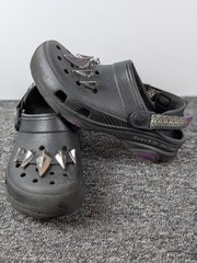 Crocs Classic Marvel Black Panther Kids Size J4 Wakanda Forever All-Terrain Clog
