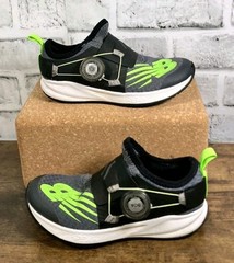 New Balance Kids BOA Fit System Sneakers Size 11c Black Green FuelCore Reveal