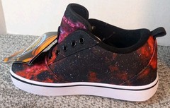 Heelys Pro 20 Prints Pink Black Galaxy Stars Wheeled Shoes Youth 3 Women’s 4