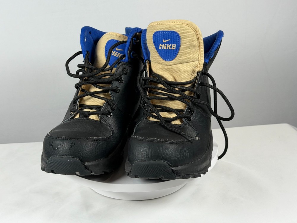 Nike Manoa LTR GS Boots BQ5372-003 Black Sesame Game Royal 5.5Y