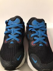 NIKE RENEW RUN GS MULTICOLOR Black Laser Blue Boys Kids SHOES SIZE 5Y CT1430-090