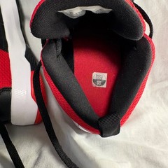 Size 5 (GS) – Nike Team Hustle Mid Black Racer Red
