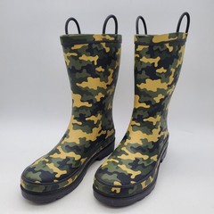 Western Chief Camo Rain Boots Size 3 US Rubber Upper Polyester/Cotton Lining