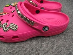 Crocs Classic Clogs Pink Junior 6 Comfort Rubber Shoe Waterproof Jibbetz Girls 6