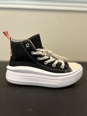 Converse Chuck Taylor All Star Move Platform High Black Pink Salt Girls Size 1