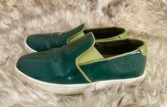 RRP €300 Authentic DOLCE & GABBANA Kids Loafer Shoes EU 31 US 13 Leather Green