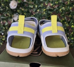 Keen Knotch River Open Toe Sandals Size 5 Youth Heather Blue Yellow 1026158 NIB