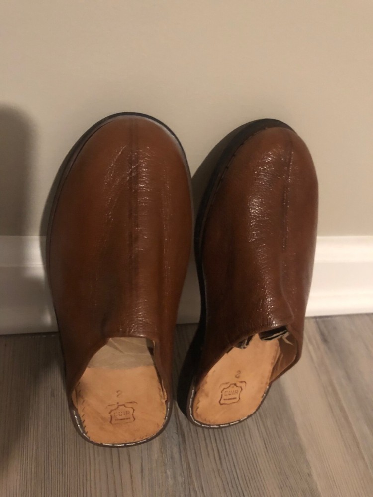Traditioanal Slipper Babouche Marocaine Brown size 6 kids