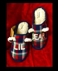 Dearfoams Memory Foam LIL’ BEAR slippers Fur Lined UNISEX:toddler kids 7-8, 6.5”