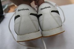 REEBOK SIZE 6 EUR 38 WHITE CLASSIC QUILTED LEATHER SNEAKERS SHOES NWOB
