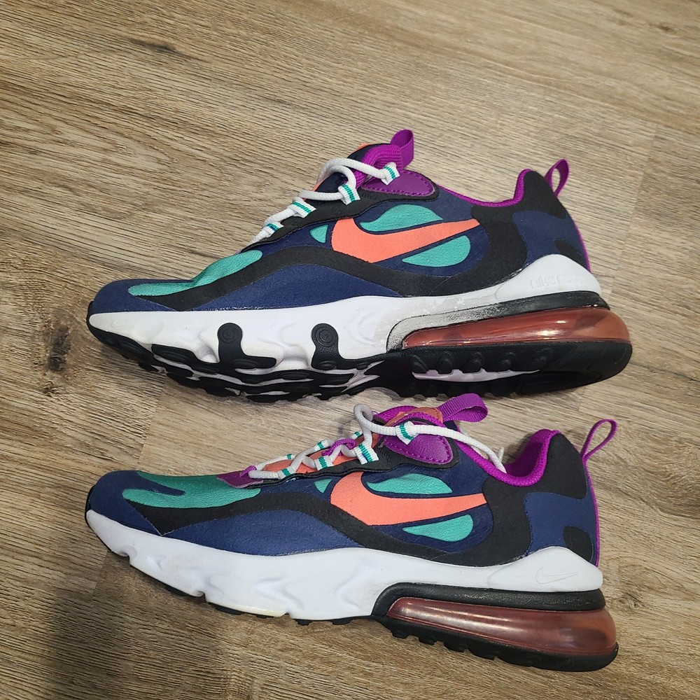 Nike Big kids 5.5 AiR 270 React Sneaker Shoes Swoosh Multicolor youth unisex