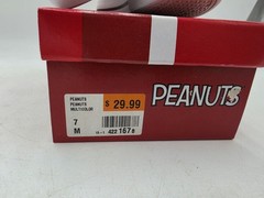 Peanuts Lace Up High Top Sneakers Shoed Snoopy Charlie Brown Toddler Size 7 NEW