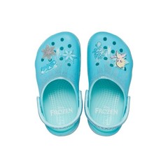 Crocs Frozen Elsa Classic Clog K Unisex Kids Blue Glitter Sandal 210235-90H