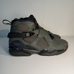 Air Jordan 8 Retro Sequoia Max Orange Black Grade School Size 4Y NO BOX!