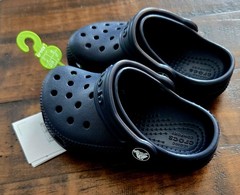 Crocs Classic Clogs Navy Blue Iconic Comfort Slip On Lightweight Kids Size C7