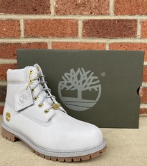 Timberland Junior 6” PREMIUM LT Grey Nubuck TB 0A43B2 Waterproof Boots. SZ:4.5