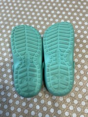 Crocs Fur Clog Sandals Unisex Little Kids Child Size J 3 Teal