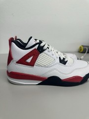 Kids Air Jordan 4 Retro OG PS ‘FIRE RED’ 2020 Size 2