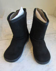 NIB FabKids Basic Fuzzy Stretch Limo Pantone Black Children’s Boots Shoes 13