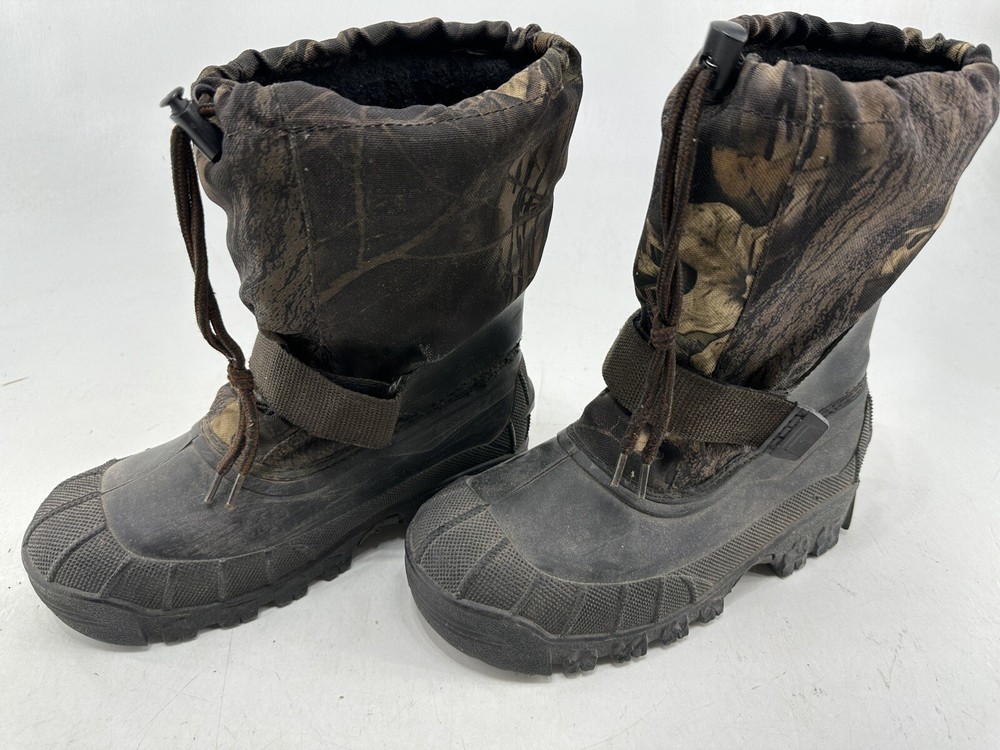 Kid’s Outbrook Hunting Boots Duck Boots Camo Size 5