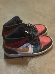 Jordan Air Jordan High Top Multicolor Athletic Shoes Kids US Size 13 Leather