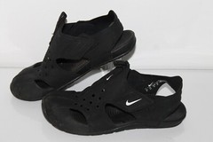 Nike Sunray Protect 2 Sandals, #943826-001, Black, Youth US Size 3Y